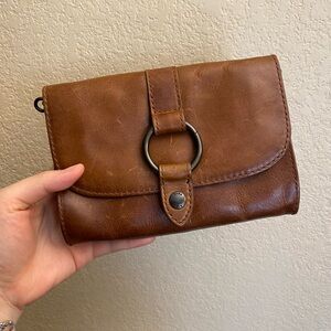Frye Ring Wallet Crossbody bag genuine leather